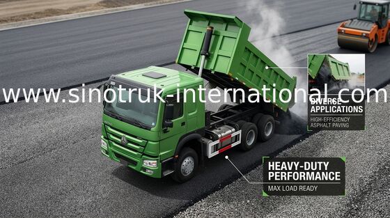 Van de de Stortplaatsvrachtwagen van SINOTRUK HOWO de Chassis 371HP 8X4 LHD 31 van de Commerciële de Stortplaatston Vrachtwagen van 28CBM