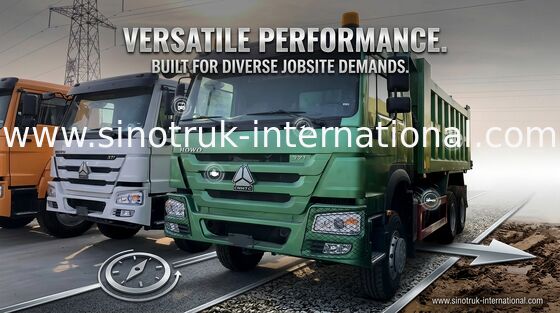Tipper Truck 6x4 SINOTRUK 10 rijdt HOWO ZZ3257N3647A 30 Ton 16 - 18 CBM