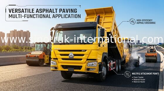 Lhd Gele Sinotruk Howo 6x4 Kiepwagen 371pk Heavy Duty
