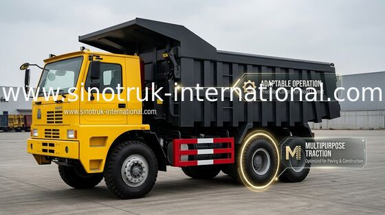 70 Ton HOWO-van de de Stortplaatsvrachtwagen 6X4 371HP van de Mijnbouwkipper van de het Staallading Lichaams het Met hoge weerstand