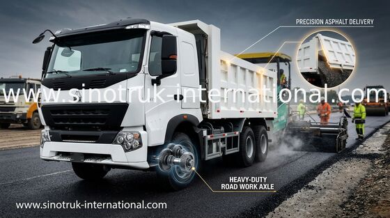 Witte van de de Stortplaatsvrachtwagen van Kleurensinotruk Howo Hoge de Brandstofefficiency 30 - 40 Ton voor Mijnbouw