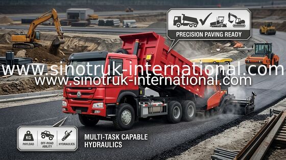 Van de de Kippersstortplaats van LHD 6X4 SINOTRUK HOWO de Vrachtwagen het Euro 2 336HP Motor HYVA Voor Opheffen