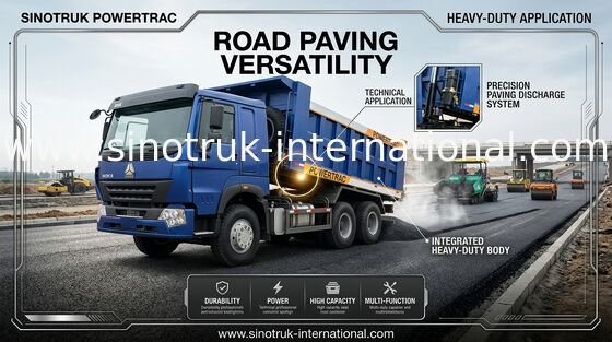 10 de Vrachtwagen van de wielensinotruk Stortplaats LHD 371 HP 20CBM 30 - 40 Tonhyva Hydraulische Cilinder