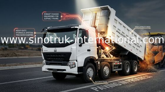 De Stortplaatsvrachtwagen A7 371 HP 12 Wielen LHD 60 Ton 20 - 30 CBM ZZ3317N3867N1 van Sinotrukhowo