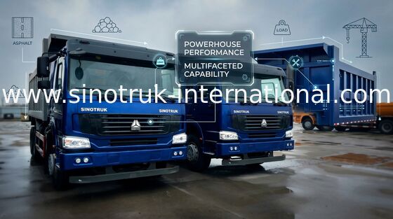 10 van de de Stortplaatsvrachtwagen van de wielenkipper Motor van de de Ladingscapaciteit WD615.47 371HP de Hoge