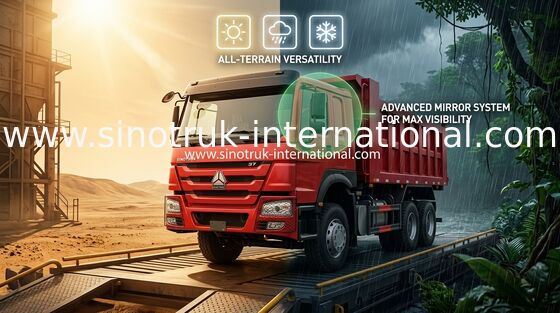 De Stortplaatsvrachtwagen 6x4 ZZ3257M4147W van SINOTRUK HOWO 290HP LHD