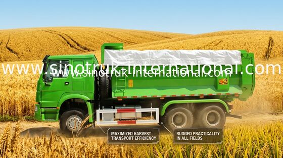 Gemeentelijke Op zwaar werk berekende de Vrachtwagensinotruk HOWO LHD 336HP 10 Wielen van de Kippersstortplaats