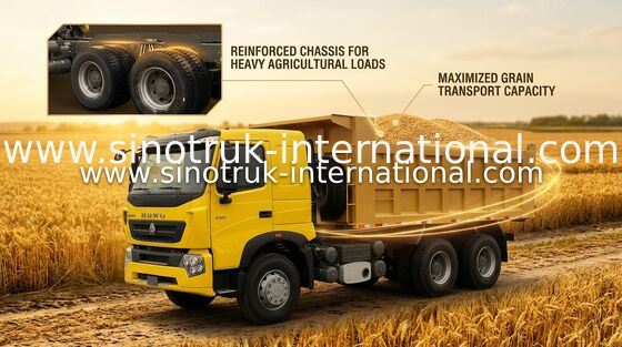 Stortplaatsvrachtwagen SINOTRUK HOWO A7 371HP LHD 6X4 25 - 40 ton voor Bouwnijverheid