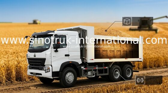 Vrachtwagen van de de Kippers de Commerciële Stortplaats van SINOTRUK HOWO A7 30 - 40 Ton voor Bouw