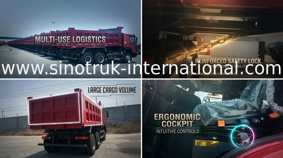 Euro 3 de Stortplaatsvrachtwagen HC16 16 Ton 6 van de Motorkipper Cilinder overeenkomstig Waterkoeling
