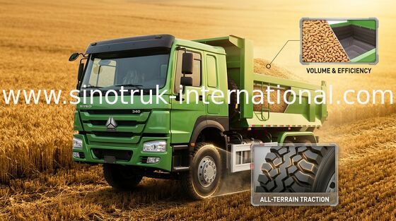 Vrachtwagen van de de Kippersstortplaats van SINOTRUK HOWO de Op zwaar werk berekende ZZ3257N3647A voor Openbare Werken