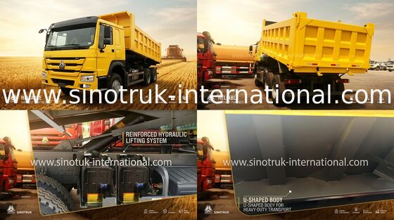De voor Opheffende Vrachtwagen van de Kippersstortplaats 4×2, 4×4, 6×2, 6×6 Drijvend Sterke genoeg Motor
