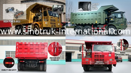 Hoog rendementlhd 6X4 SINOTRUK HOWO Vrachtwagen met Euro 2 Emissienorm