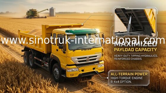 De Stortplaatsvrachtwagen 290HP 4X2 LHD 16tons 9-13CBM ZZ3161M4011C1 van de Commericalkipper