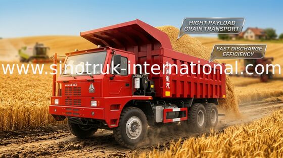 De Vrachtwagen van de de Mijnbouwstortplaats van SINOTRUK HOWO70 LHD 10Wheels 371HP 70 ton van ZZ5707S3840AJ