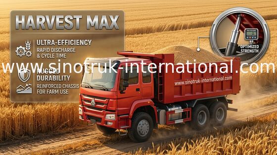 De Vrachtwagensinotruk Gouden Prins 6X4 336HP LHD 25tons ZZ3251N3641W van de kippersstortplaats