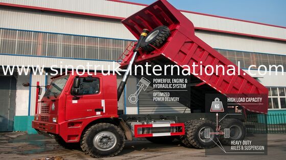 Professionele de Stortplaatsvrachtwagen van SINOTRUK HOWO met de Motor van WD615.47 371HP