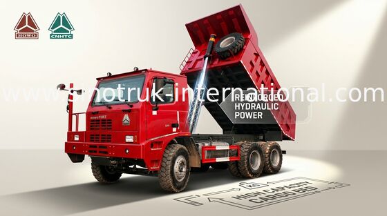 De Vrachtwagen van de kippersstortplaats SINOTRUK HOWO 70 Mijnbouw 10wheels 371HP 70tons ZZ5707S3640AJ
