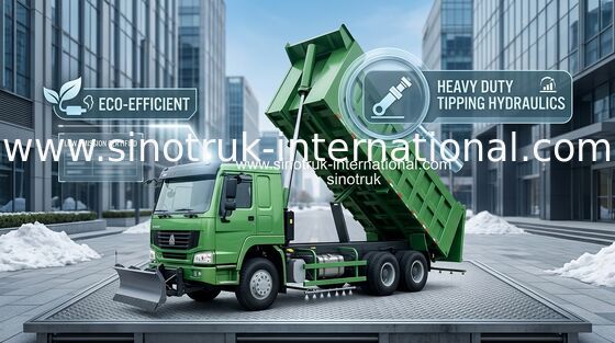 De Vrachtwagen van de de Kippersstortplaats van SINOTRUK HOWO 371HP 8X4 LHD 31-60tons 20-30CBM ZZ3317N3867W