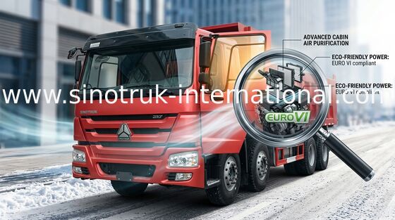 De Stortplaatsvrachtwagen 371HP 12wheels LHD 31tons 20-30CBM ZZ3317N3567W van SINOTRUK HOWO