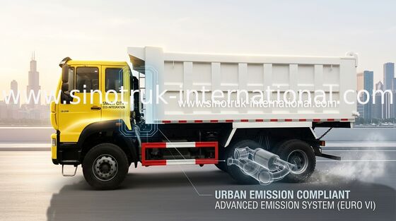 SINOTRUK gouden de Stortplaatsvrachtwagen 6X4 290HP 25tons 10-25CBM ZZ3251M3241W van de Prinskipper