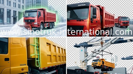 De Vrachtwagen van de kippersstortplaats SINOTRUK HOWO 6X4 LHD 371HP 25-40tons 10-25CBM ZZ3257N3847A