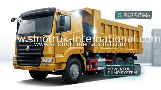 De Vrachtwagen van de kippersstortplaats SINOTRUK HOWO 25-40tons 371HP 6X4 RHD 10-25CBM ZZ3257N3647A