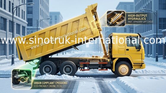 De Vrachtwagen van de kippersstortplaats SINOTRUK HOWO 6X4 LHD 371HP 25tons 10-25CBM ZZ3257N3847A
