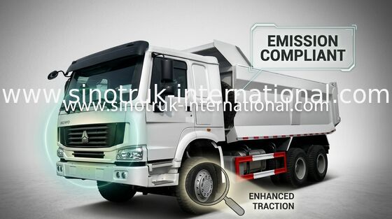 Van de Vrachtwagensinotruk HOWO 10 wielen 10-25cubic van de kippersstortplaats de goederen van de de meterlading 25-40tons