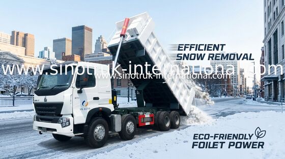 Op zwaar werk berekende de Stortplaatsvrachtwagen van SINOTRUK HOWO A7 8X4 voor Bouw ZZ3317N3867N1