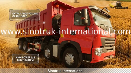 De Vrachtwagen van de de Kippersstortplaats van SINOTRUK HOWO A7 371HP voor Bouw ZZ3317N3867N1