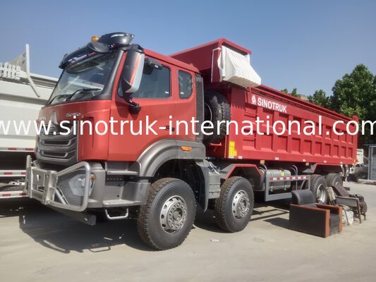 Sinotruk NX Tipper Dump Truck met 371 pk motor, 40-50T capaciteit en 8×4 aandrijving voor zwaar vervoer Rood