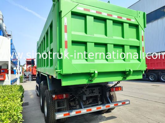 Fabrieksdirect HOWO TX 371HP 6X4 Middenheffende Dump Truck, 40-60 ton laadvermogen, 20CBM Cargo Box, dubbele 16 ton achteras, enkele 9,5 ton vooras, 13R22,5 banden