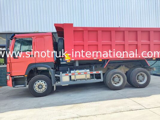 Heavy Duty HOWO 371 pk 6×4 tipper truck met middelste tipping design, 20 kubieke meter vrachtkarosserie, uitgerust met 12.00R20 standaardbanden voor bulk materiaal transport