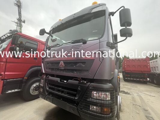 Heavy Duty HOWO TX 8X4 Tipper Truck 400 pk Dubbele 16T Achteras Dubbele 9,5T Grijz