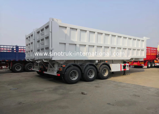 Semi de Aanhangwagenvrachtwagen van de hoge snelheidskipper voor Mijnbouw en Bouw 25-45 CBM