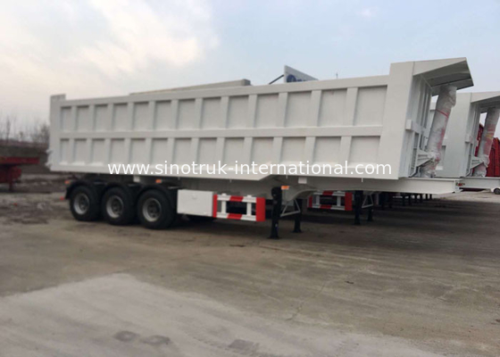 Semi de Aanhangwagenvrachtwagen van de hoge snelheidskipper voor Mijnbouw en Bouw 25-45 CBM