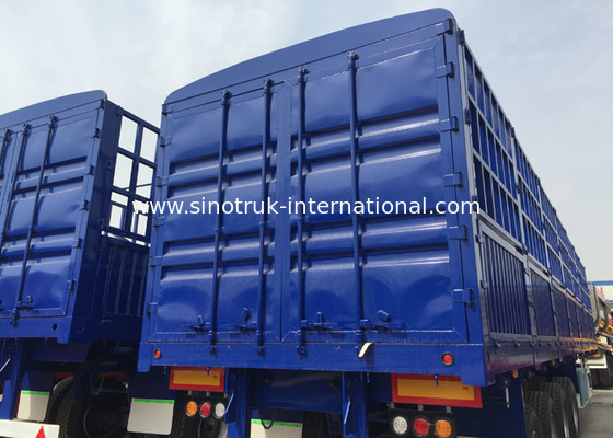 De logistische Semi Kipper van de de Industrie Trias, Aanhangwagen van het Ladings de Semi Lage Bed
