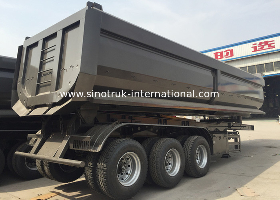 Zware de Opslagdozen van de Materiaal Semi Aanhangwagen, Hydraulische Semi Flatbed Aanhangwagens