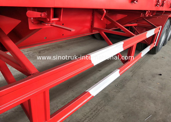 Aanhangwagen van de Koolstofstaal de Semi Vrachtwagen/Semi Lage Bedaanhangwagen 30-60 Ton