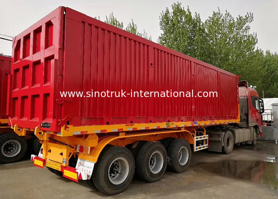 Grote Semi de Aanhangwagenvrachtwagen van de Ladingscapaciteit 60 Ton van 25-45CBM met ISO-Certificatie