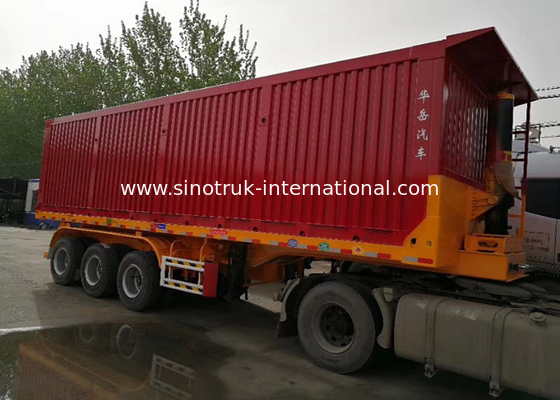 Grote Semi de Aanhangwagenvrachtwagen van de Ladingscapaciteit 60 Ton van 25-45CBM met ISO-Certificatie