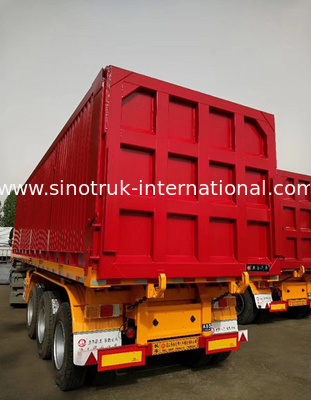 Grote Semi de Aanhangwagenvrachtwagen van de Ladingscapaciteit 60 Ton van 25-45CBM met ISO-Certificatie