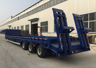 3 assen 80 Ton 17m Hydraulische Flatbed Aanhangwagen voor de Machines van de Ladingsbouw