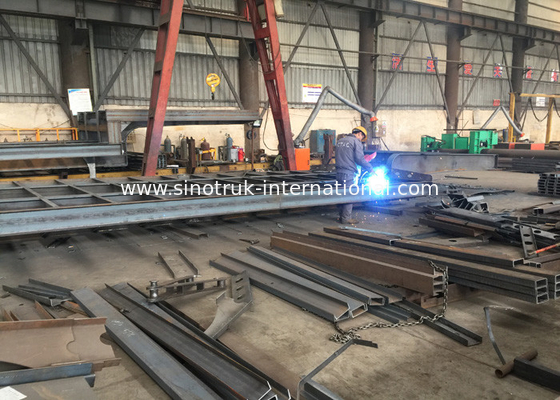Hydraulische Flatbed Semi Aanhangwagenvrachtwagen 4 Assen 50-80 Ton die Capaciteit laden