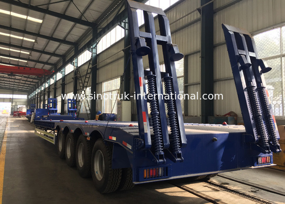De de Semi Vrachtwagen en Aanhangwagen van vier Assenlowbed met ISO/3C/BV/IFA/SGS Certificatie