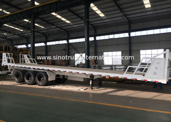 Mn-Staal 3 Semi de Vrachtwagen Flatbed Aanhangwagen die van de Assencontainer Zware Goederen dragen
