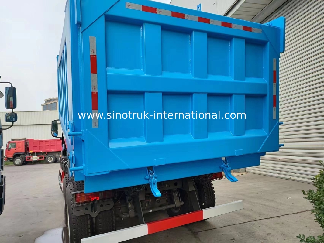 Blauwe LHD 6×4 10 wielen HOWO Tipper Dump Truck High Horsepower 371HP