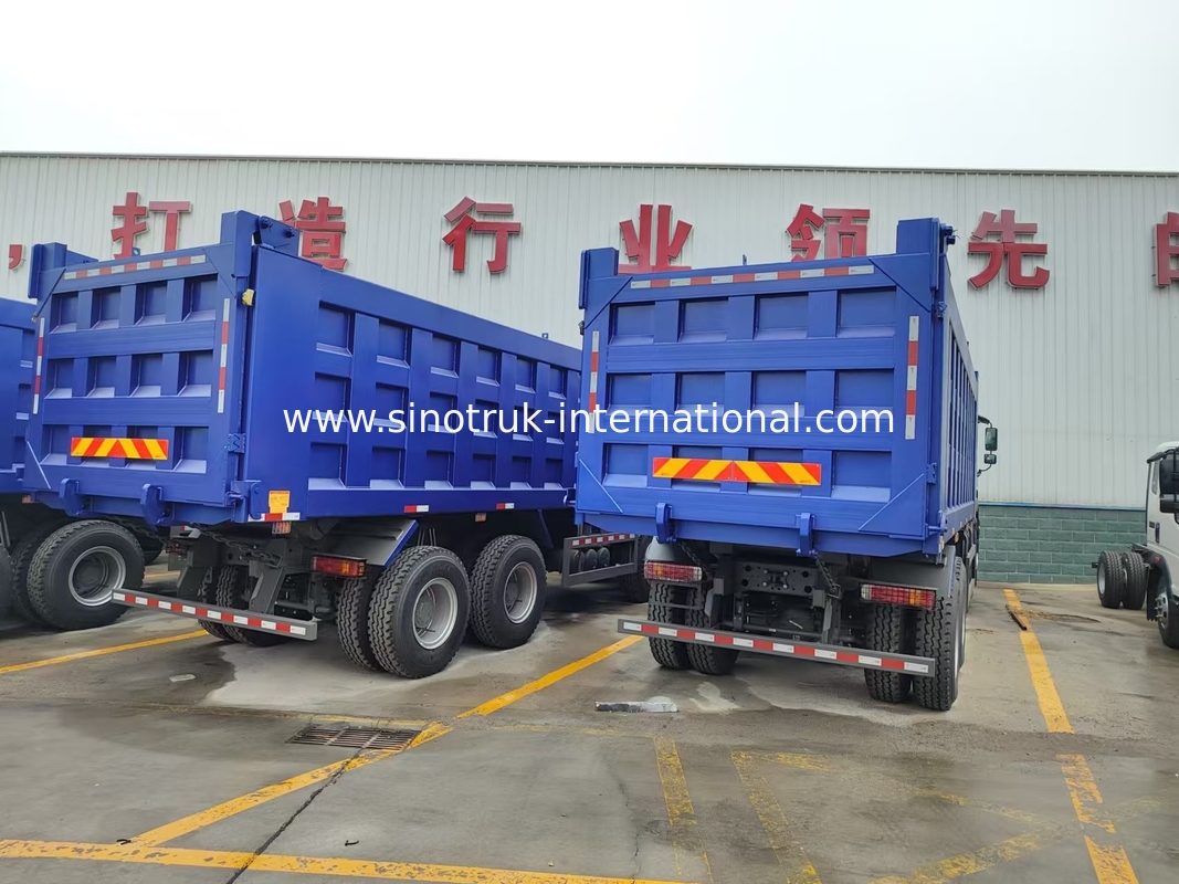 8X4 Blue Tipper Dump Truck 380 pk 12 wielen Wit H77L ZZ3317V3567B1 U-type
