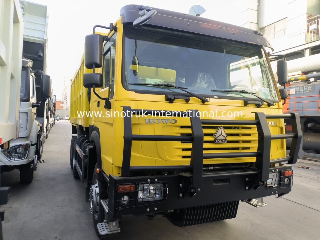 Sinotruk Howo Tipper Dump Truck 6 × 4 Lhd 10 Wielen 20CBM Cargo Box Mijnbanden